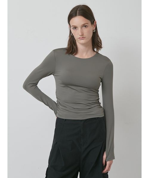 styling/（スタイリング）の「【S/S(エスバイエス)】カップ付きプルーオーバー＜ウォッシャブル・UV＞（その他トップス・レディース・ブラック/カーキ・F）」の2枚目の写真