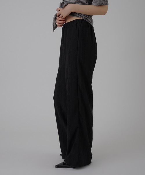 MUHET（ミュエータ）の「jacquard lace easy pants / カットジャガードイージーパンツ（その他パンツ・レディース・ブラック/オフホワイト・MEDIUM/LARGE/SMALL）」の16枚目の写真