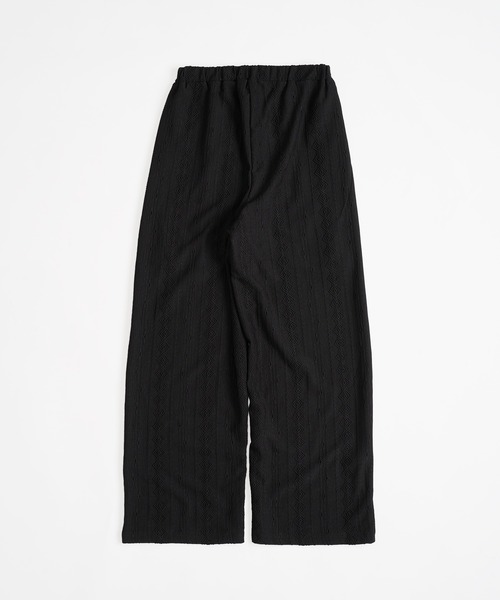 MUHET（ミュエータ）の「jacquard lace easy pants / カットジャガードイージーパンツ（その他パンツ・レディース・ブラック/オフホワイト・MEDIUM/LARGE/SMALL）」の14枚目の写真