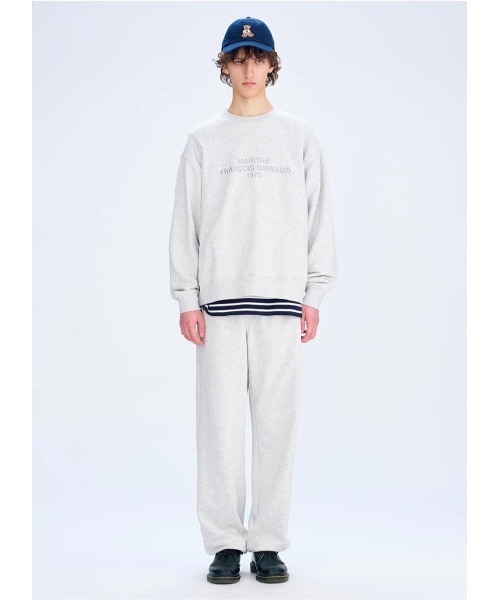 MARITHE + FRANCOIS GIRBAUD(マリテフランソワジルボー)の「LETTERING LOGO SWEATSHIRT(スウェット・レディース・ヘザーグレー/ネイビー・LARGE/X-LARGE/SMALL/MEDIUM)」の5枚目の写真