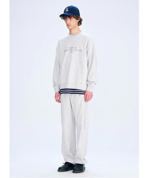 MARITHE + FRANCOIS GIRBAUD(マリテフランソワジルボー)の「LETTERING LOGO SWEATSHIRT(スウェット・レディース・ヘザーグレー/ネイビー・LARGE/X-LARGE/SMALL/MEDIUM)」の6枚目の写真