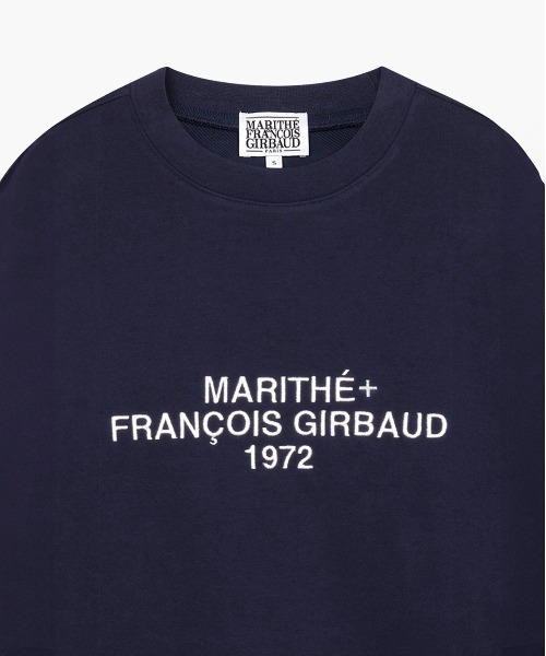 MARITHE + FRANCOIS GIRBAUD(マリテフランソワジルボー)の「LETTERING LOGO SWEATSHIRT(スウェット・レディース・ヘザーグレー/ネイビー・LARGE/X-LARGE/SMALL/MEDIUM)」の12枚目の写真