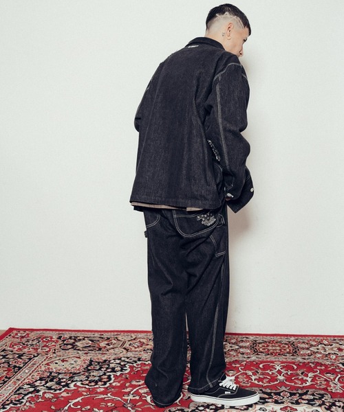 Subciety（サブサエティ）の「Patched coverall（カバーオール・メンズ・インディゴブルー/ブラック・SMALL/MEDIUM/LARGE/X-LARGE）」の16枚目の写真