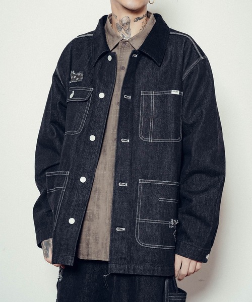 セール】Patched coverall（カバーオール）｜Subciety（サブサエティ