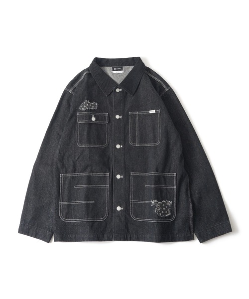 Subciety（サブサエティ）の「Patched coverall（カバーオール・メンズ・インディゴブルー/ブラック・SMALL/MEDIUM/LARGE/X-LARGE）」の9枚目の写真