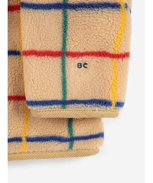 BOBO CHOSES(ボボショーズ)の「Color stripes sheepskin jacket(ブルゾン・キッズ・ベージュ・4-5YEAR/12-13y/6-7YEAR/2-3YEAR/10-11y/8-9y)」の5枚目の写真
