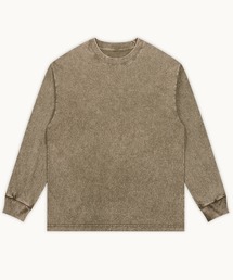 OLIVIER ピグメント アシッドウォッシュ オーバーサイズ Tシャツ