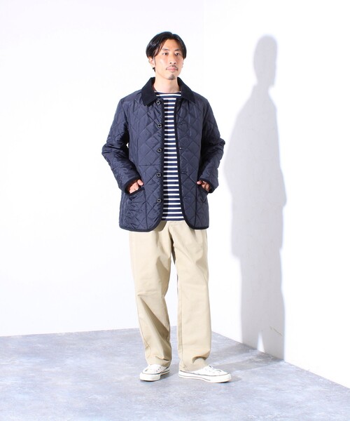 Traditional Weatherwear（トラディショナルウェザーウェア）の「【Traditional Weatherwear 】裏地別注 WAVERLY キルティングジャケット（ブルゾン・メンズ・ブラック/ダークネイビー・38/40/42）」の7枚目の写真