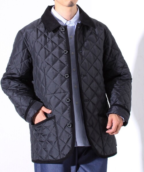 Traditional Weatherwear（トラディショナルウェザーウェア）の「【Traditional Weatherwear 】裏地別注 WAVERLY キルティングジャケット（ブルゾン・メンズ・ブラック/ダークネイビー・38/40/42）」の10枚目の写真