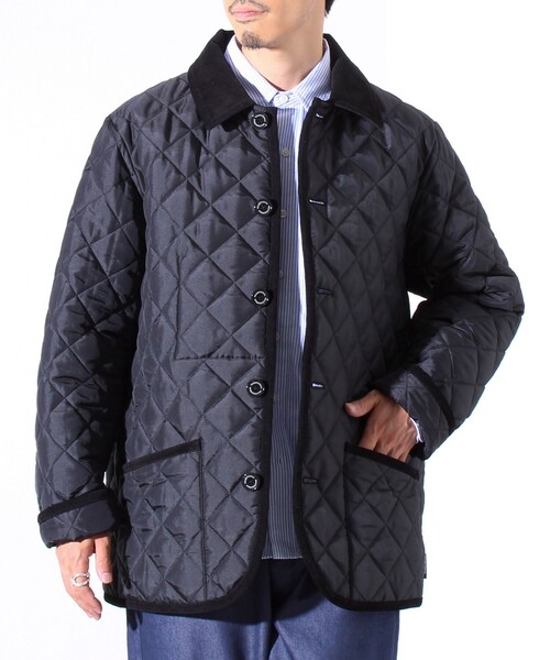 Traditional Weatherwear（トラディショナルウェザーウェア）の「【Traditional Weatherwear 】裏地別注 WAVERLY キルティングジャケット（ブルゾン・メンズ・ブラック/ダークネイビー・38/40/42）」の11枚目の写真