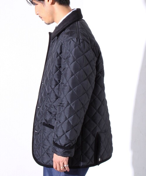 Traditional Weatherwear（トラディショナルウェザーウェア）の「【Traditional Weatherwear 】裏地別注 WAVERLY キルティングジャケット（ブルゾン・メンズ・ブラック/ダークネイビー・38/40/42）」の12枚目の写真