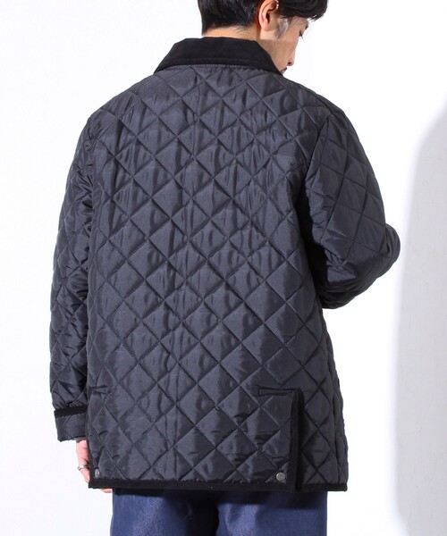 Traditional Weatherwear（トラディショナルウェザーウェア）の「【Traditional Weatherwear 】裏地別注 WAVERLY キルティングジャケット（ブルゾン・メンズ・ブラック/ダークネイビー・38/40/42）」の13枚目の写真