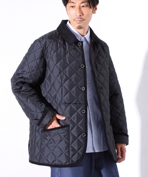 Traditional Weatherwear（トラディショナルウェザーウェア）の「【Traditional Weatherwear 】裏地別注 WAVERLY キルティングジャケット（ブルゾン・メンズ・ブラック/ダークネイビー・38/40/42）」の15枚目の写真