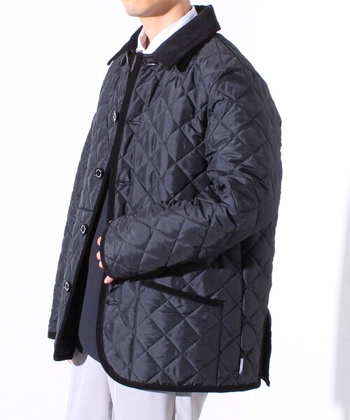 Traditional Weatherwear（トラディショナルウェザーウェア）の「【Traditional Weatherwear 】裏地別注 WAVERLY キルティングジャケット（ブルゾン・メンズ・ブラック/ダークネイビー・38/40/42）」の18枚目の写真