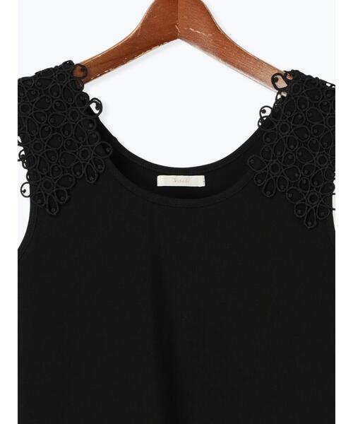 Te chichi（テチチ）の「ショルダーレースタンクトップ（タンクトップ・レディース・ブラック/ブラウン/オフホワイト・F）」の11枚目の写真