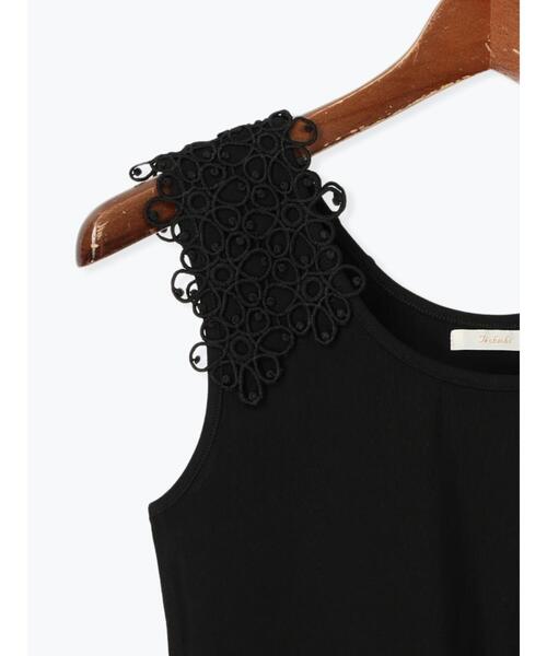 Te chichi（テチチ）の「ショルダーレースタンクトップ（タンクトップ・レディース・ブラック/ブラウン/オフホワイト・F）」の12枚目の写真