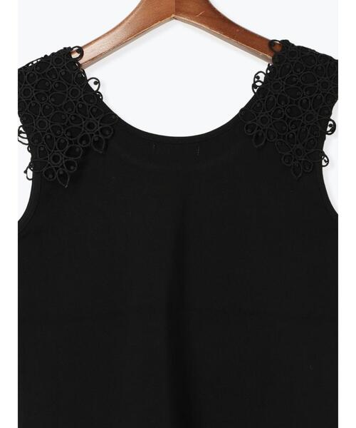 Te chichi（テチチ）の「ショルダーレースタンクトップ（タンクトップ・レディース・ブラック/ブラウン/オフホワイト・F）」の14枚目の写真