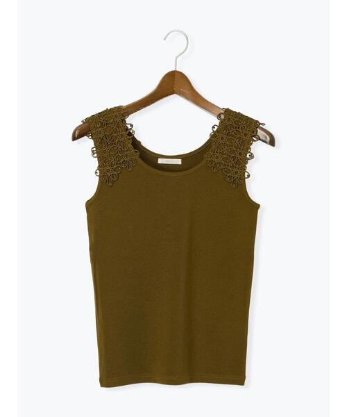 Te chichi（テチチ）の「ショルダーレースタンクトップ（タンクトップ・レディース・ブラック/ブラウン/オフホワイト・F）」の16枚目の写真