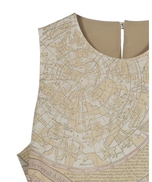 CARTOGRAPHIC PATTERN DRESS（ワンピース）｜Ameri（アメリ）の