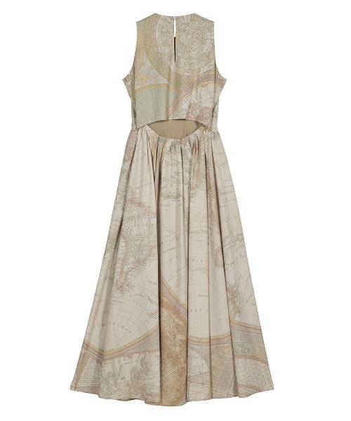 CARTOGRAPHIC PATTERN DRESS（ワンピース）｜Ameri（アメリ）の