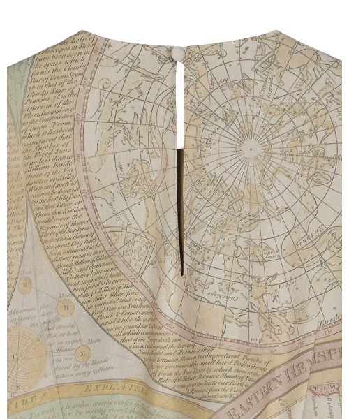 ワンピース ameri vintage CARTOGRAPHIC PATTERN DRESS CARTOGRAPHIC PATTERN DRESS
