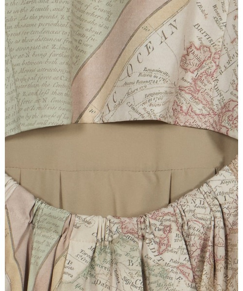 ワンピース ameri vintage CARTOGRAPHIC PATTERN DRESS CARTOGRAPHIC PATTERN DRESS（ワンピース）｜Ameri（アメリ）の