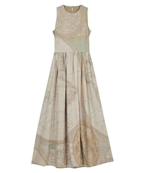 ワンピース AMERI HOROSCOPE DRESS CARTOGRAPHIC PATTERN DRESS（ワンピース）｜Ameri（アメリ）の