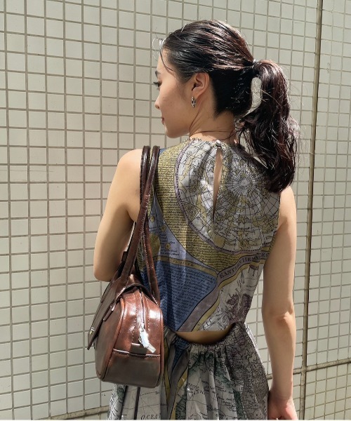 CARTOGRAPHIC PATTERN DRESS（ワンピース）｜Ameri（アメリ）の