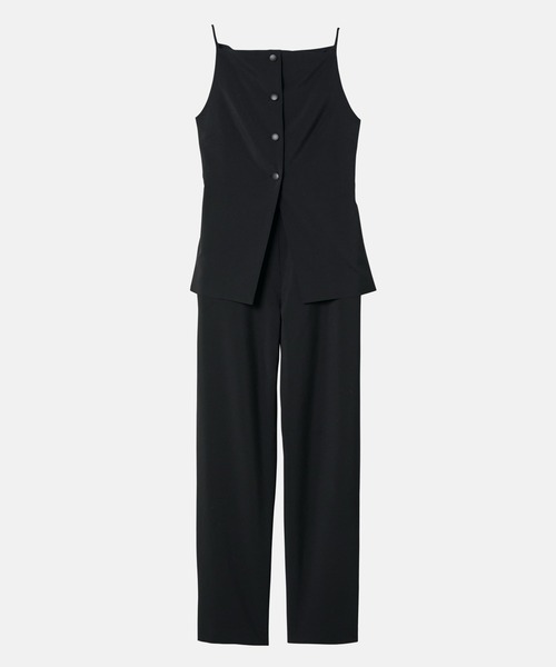 LE CIEL BLEU(ルシェルブルー)の「スーティングジャンプスーツ / Suiting Jumpsuit(サロペット/オーバーオール・レディース・ブラック・38/36)」の8枚目の写真