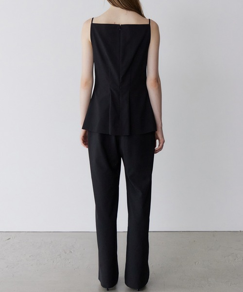 LE CIEL BLEU(ルシェルブルー)の「スーティングジャンプスーツ / Suiting Jumpsuit(サロペット/オーバーオール・レディース・ブラック・38/36)」の7枚目の写真