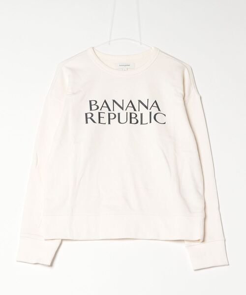 BANANA REPUBLIC FACTORY STORE(バナナリパブリック ファクトリーストア)の「BANANA REPUBLIC FACTORY STORE 日本限定 ロゴスウェットシャツ トレーナー(スウェット・レディース・ホワイト/ブラック・M/S/XS/L)」の9枚目の写真