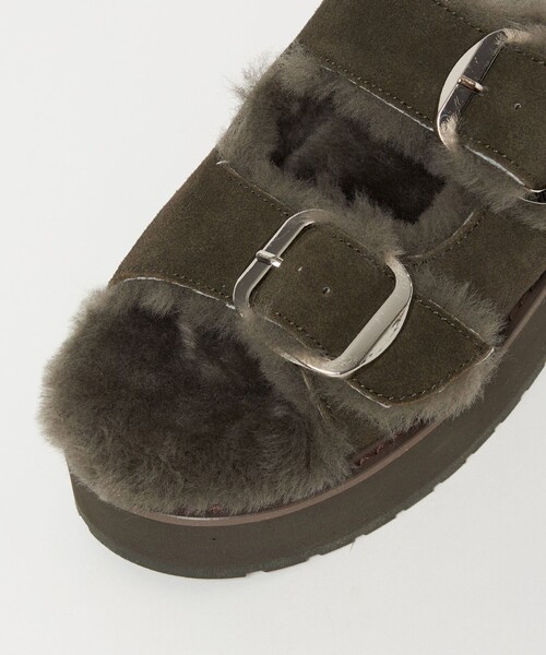 セール】【別注】＜EMU Australia＞ムートン バックル サンダル