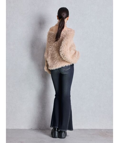 GYDA（ジェイダ）の「2WAYシャギーチョーカーニットトップス（ニット/セーター・レディース・チャコールグレー/アイボリー/ベージュ/ボルドー・FREE）」の21枚目の写真