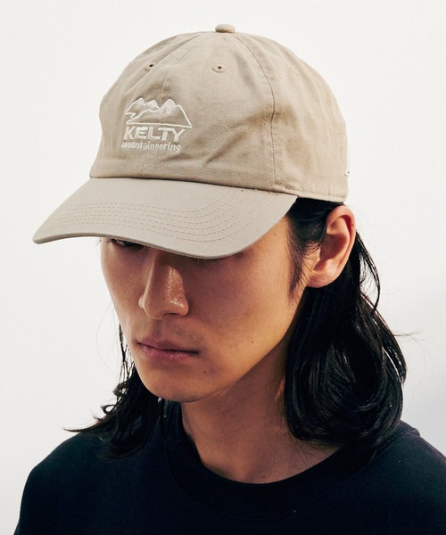 KELTY（ケルティ）の「KELTY/ケルティ エンブロイダリー ロゴ パネル キャップ（キャップ・メンズ・ベージュ/ネイビー/ブラック/オリーブ・FREE）」の5枚目の写真