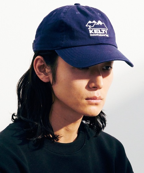 KELTY（ケルティ）の「KELTY/ケルティ エンブロイダリー ロゴ パネル キャップ（キャップ・メンズ・ベージュ/ネイビー/ブラック/オリーブ・FREE）」の10枚目の写真