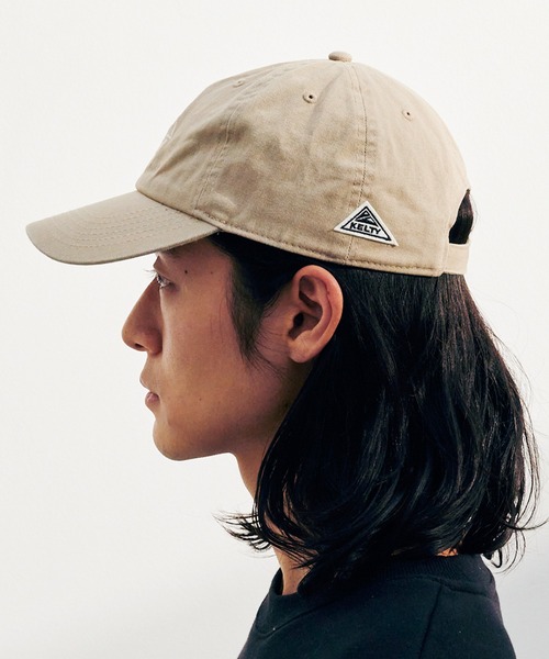 KELTY（ケルティ）の「KELTY/ケルティ エンブロイダリー ロゴ パネル キャップ（キャップ・メンズ・ベージュ/ネイビー/ブラック/オリーブ・FREE）」の7枚目の写真