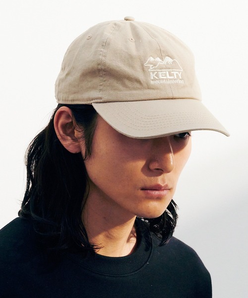 KELTY（ケルティ）の「KELTY/ケルティ エンブロイダリー ロゴ パネル キャップ（キャップ・メンズ・ベージュ/ネイビー/ブラック/オリーブ・FREE）」の6枚目の写真