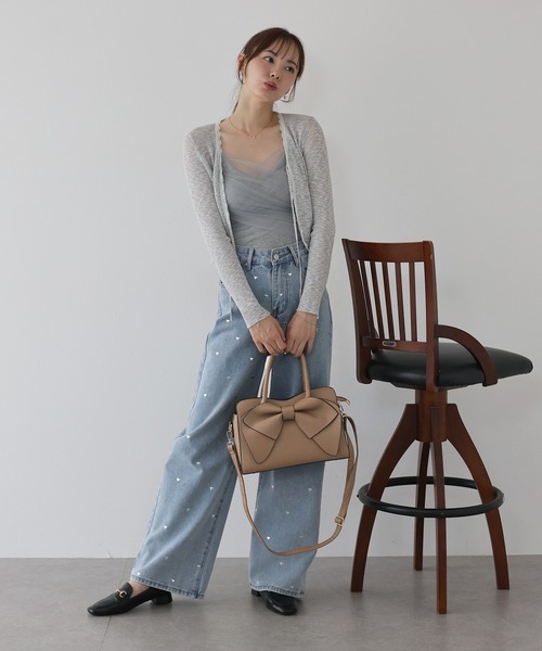 BLUEEAST（ブルーイースト）の「2wayリボンバッグ（ハンドバッグ・レディース・ブラック/ベージュ/ブラウン・FREE）」の8枚目の写真