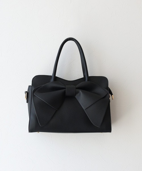 BLUEEAST（ブルーイースト）の「2wayリボンバッグ（ハンドバッグ・レディース・ブラック/ベージュ/ブラウン・FREE）」の19枚目の写真