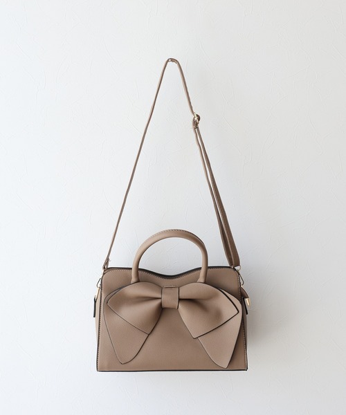 BLUEEAST（ブルーイースト）の「2wayリボンバッグ（ハンドバッグ・レディース・ブラック/ベージュ/ブラウン・FREE）」の20枚目の写真