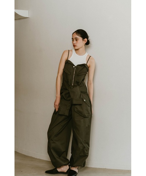 サロペット・オーバーオール・オールインワン knuth marf 2way front cross all in one 2way front cross all in one/black | KNUTH MARF