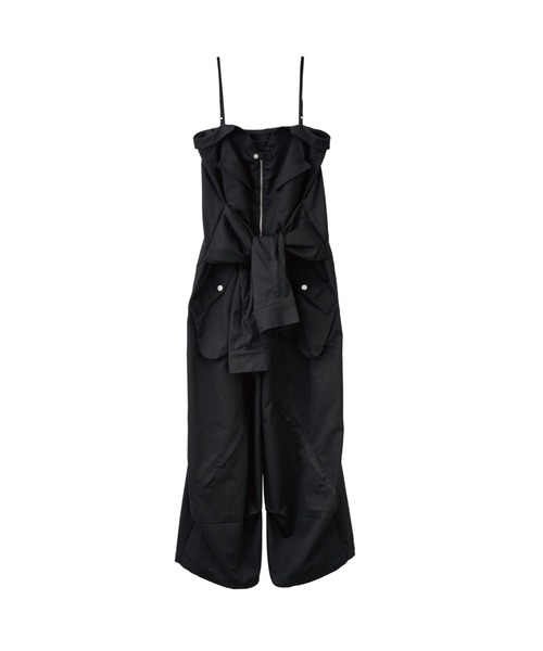 サロペット・オーバーオール・オールインワン knuth marf 2way front cross all in one 2way front cross all in one/black | KNUTH MARF