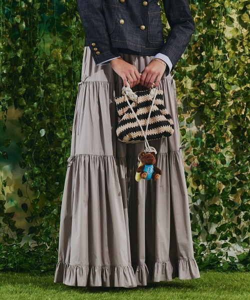 DOUBLE STANDARD CLOTHING ティアードスカート セール】リボンディテールティアードスカート（スカート）｜DOUBLE