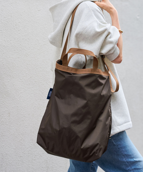 FRAMeWORK（フレームワーク）の「JULY NINE/ジュライ ナイン 別注PACIFIC TOTE（トートバッグ・レディース・ブラウン/ブラック・FREE）」の2枚目の写真