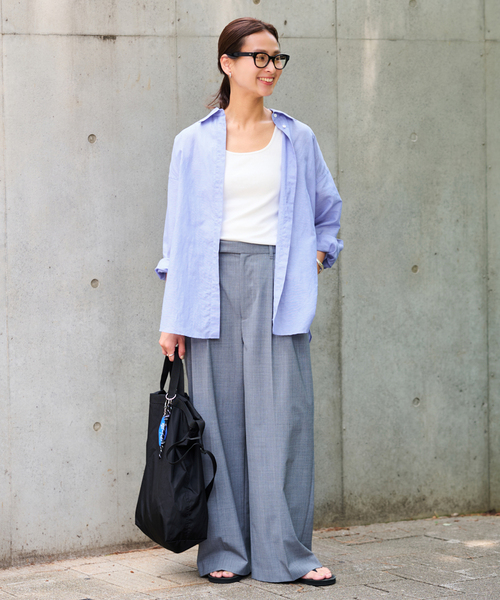 FRAMeWORK（フレームワーク）の「JULY NINE/ジュライ ナイン 別注PACIFIC TOTE（トートバッグ・レディース・ブラウン/ブラック・FREE）」の3枚目の写真