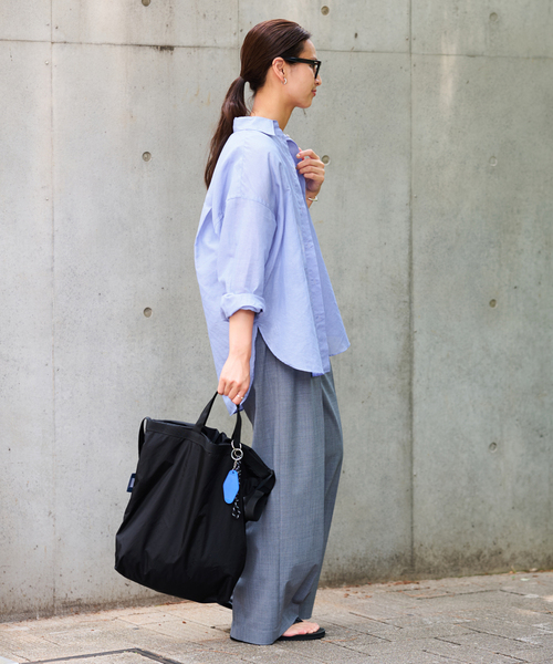 FRAMeWORK（フレームワーク）の「JULY NINE/ジュライ ナイン 別注PACIFIC TOTE（トートバッグ・レディース・ブラウン/ブラック・FREE）」の4枚目の写真