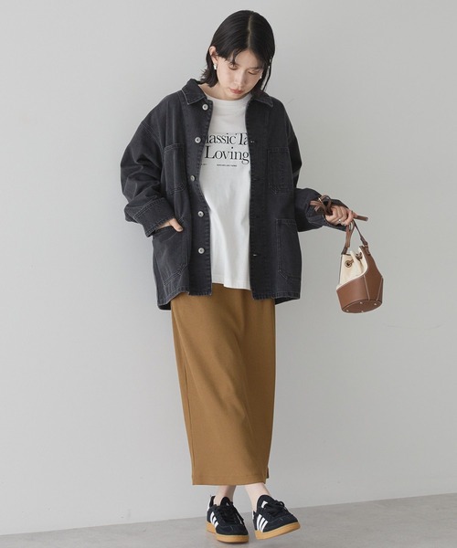 AMERICAN HOLIC（アメリカンホリック）の「デニムカバーオールジャケット（デニムジャケット・レディース・ブラック/ワンウォッシュ/ライトインディゴブルー・M/L）」の12枚目の写真