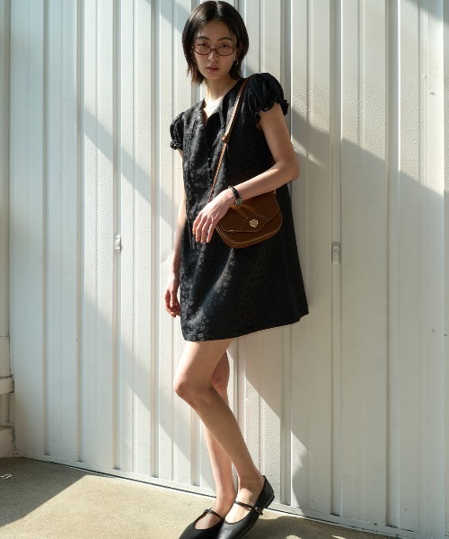GENERAL IDEA(ジェネラルアイデア)の「GENERAL IDEA/ジェネラルアイディア silky jacquard mini one-piece ワンピース(ワンピース・レディース・ブラック・S/M/L)」の14枚目の写真