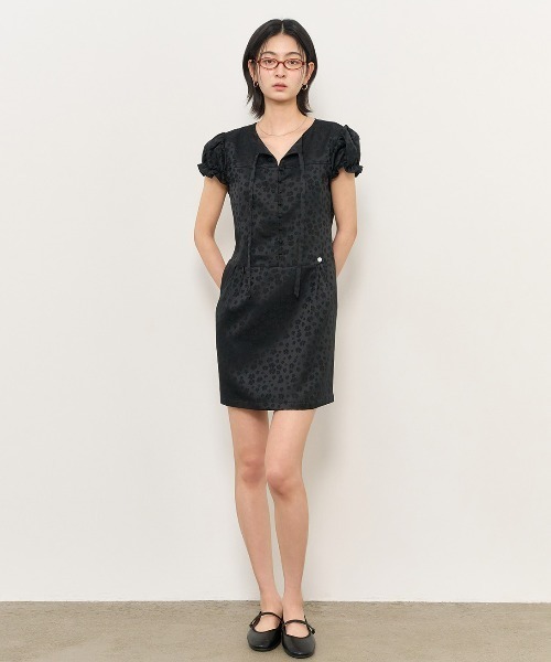 GENERAL IDEA(ジェネラルアイデア)の「GENERAL IDEA/ジェネラルアイディア silky jacquard mini one-piece ワンピース(ワンピース・レディース・ブラック・S/M/L)」の17枚目の写真