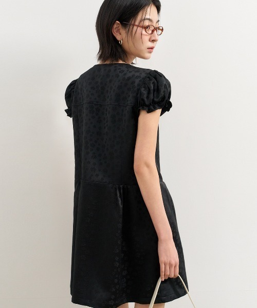 GENERAL IDEA(ジェネラルアイデア)の「GENERAL IDEA/ジェネラルアイディア silky jacquard mini one-piece ワンピース(ワンピース・レディース・ブラック・S/M/L)」の12枚目の写真